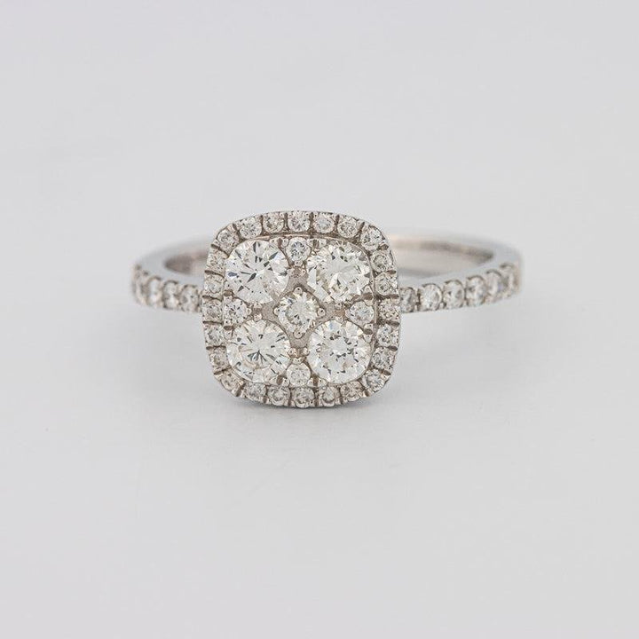 Invisible square diamond ring - ZIZOV DIAMONDS