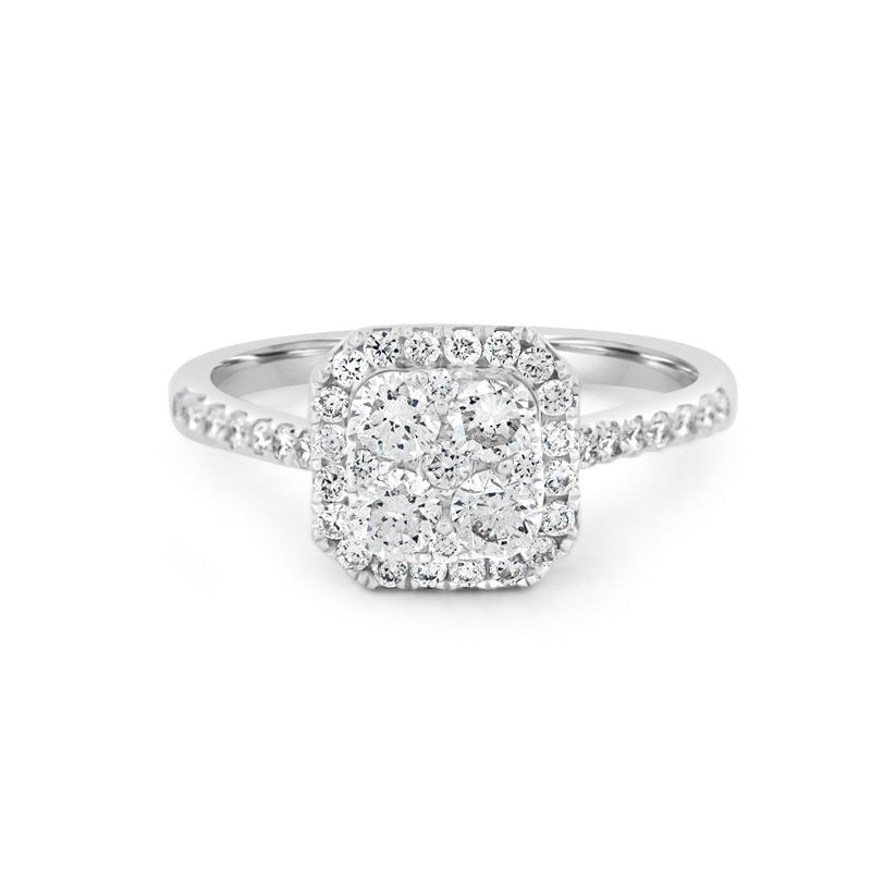 Invisible Square Diamond Ring - ZIZOV DIAMONDS