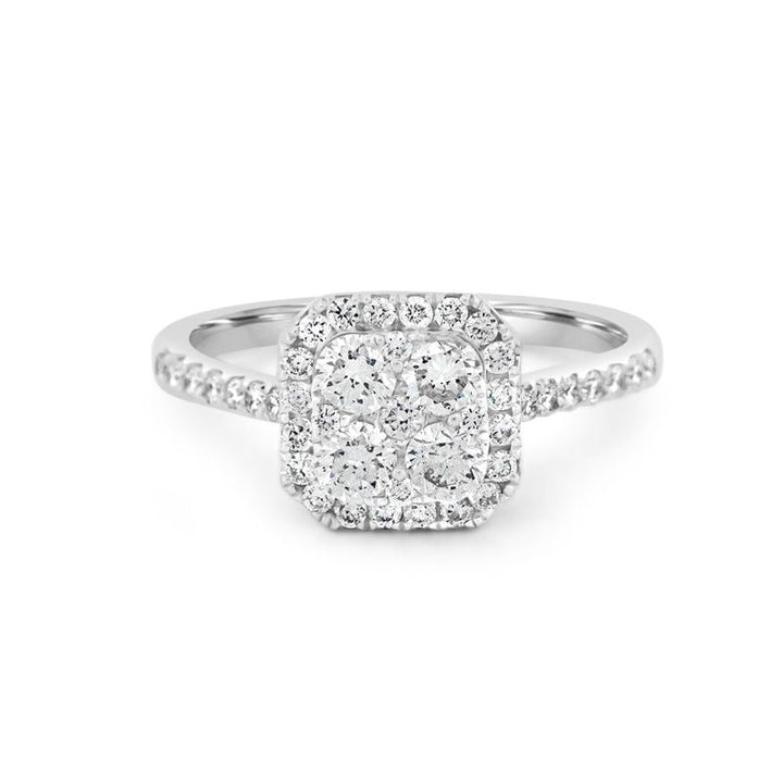 Invisible Square Diamond Ring - ZIZOV DIAMONDS