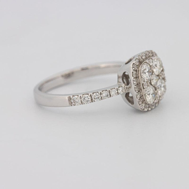 Invisible square diamond ring - ZIZOV DIAMONDS