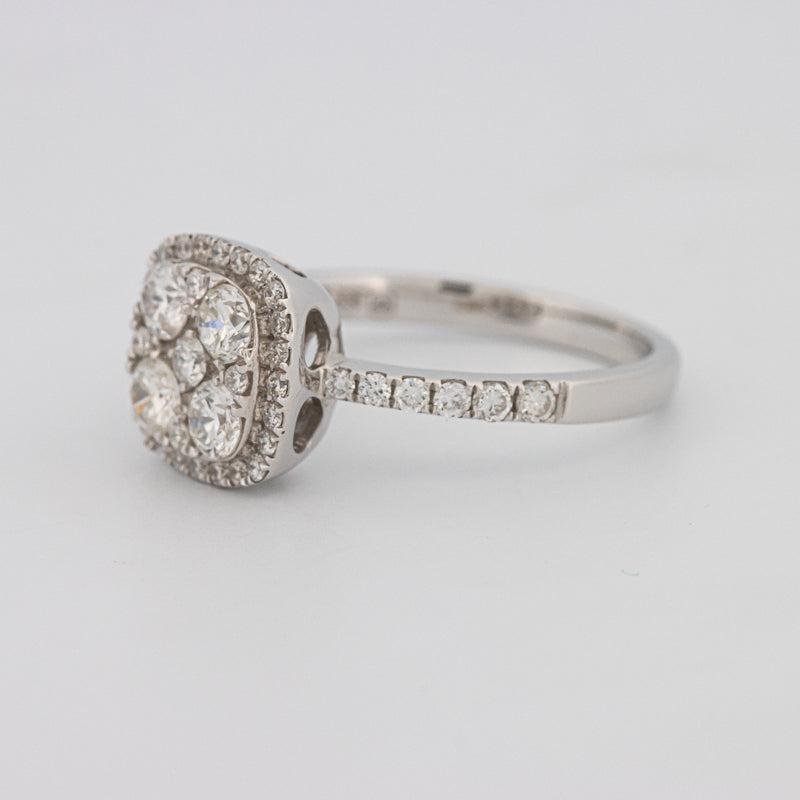 Invisible square diamond ring - ZIZOV DIAMONDS