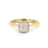 Invisible Square Diamond Ring (small) - ZIZOV DIAMONDS