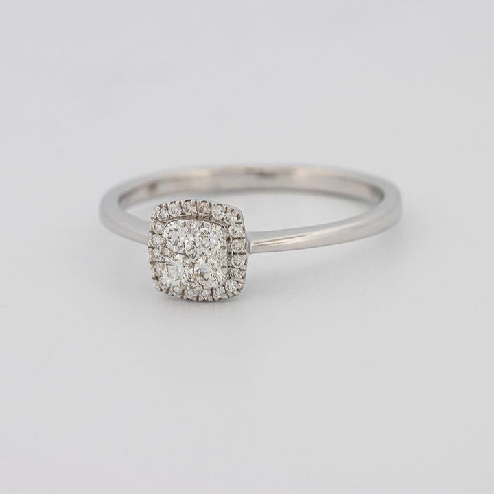 Invisible Square Diamond Ring (small) - ZIZOV DIAMONDS