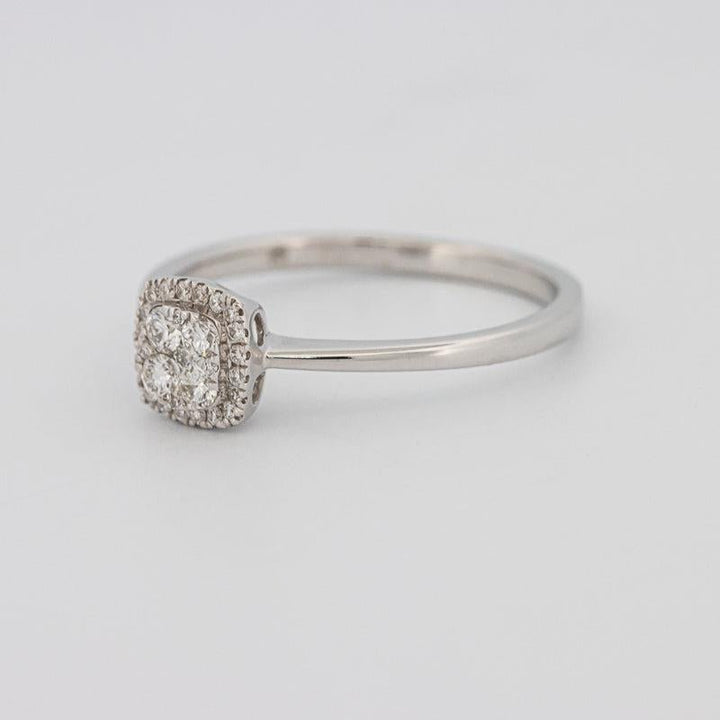 Invisible Square Diamond Ring (small) - ZIZOV DIAMONDS