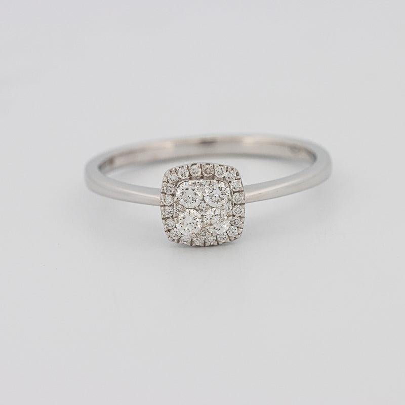 Invisible Square Diamond Ring (small) - ZIZOV DIAMONDS