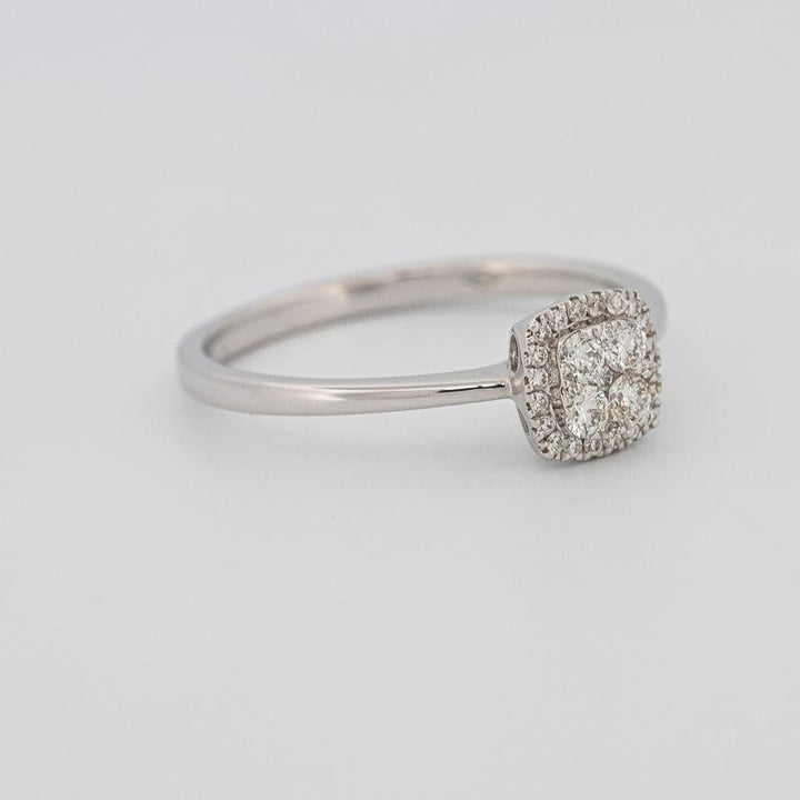 Invisible Square Diamond Ring (small) - ZIZOV DIAMONDS
