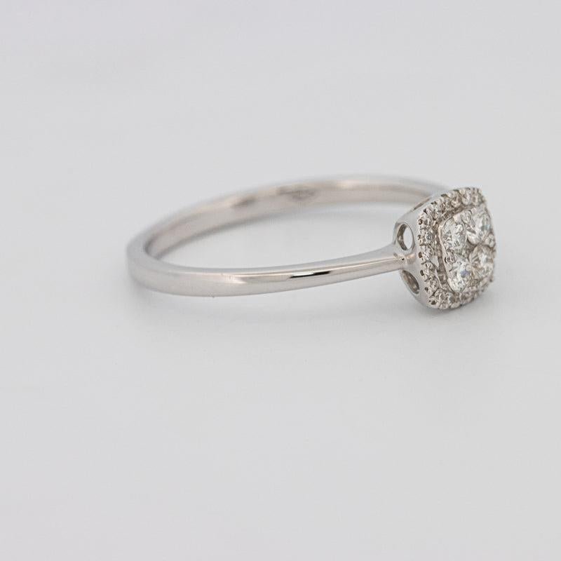 Invisible Square Diamond Ring (small) - ZIZOV DIAMONDS