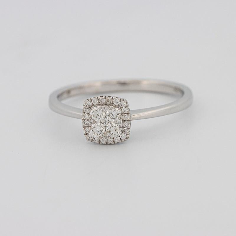 Invisible Square Diamond Ring (small) - ZIZOV DIAMONDS