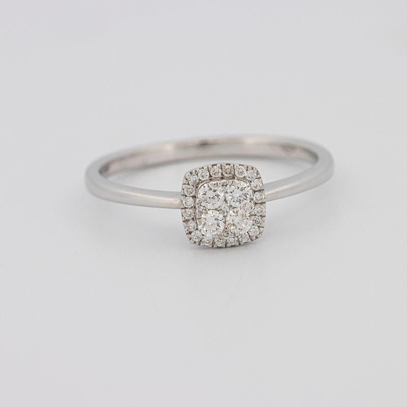 Invisible Square Diamond Ring (small) - ZIZOV DIAMONDS