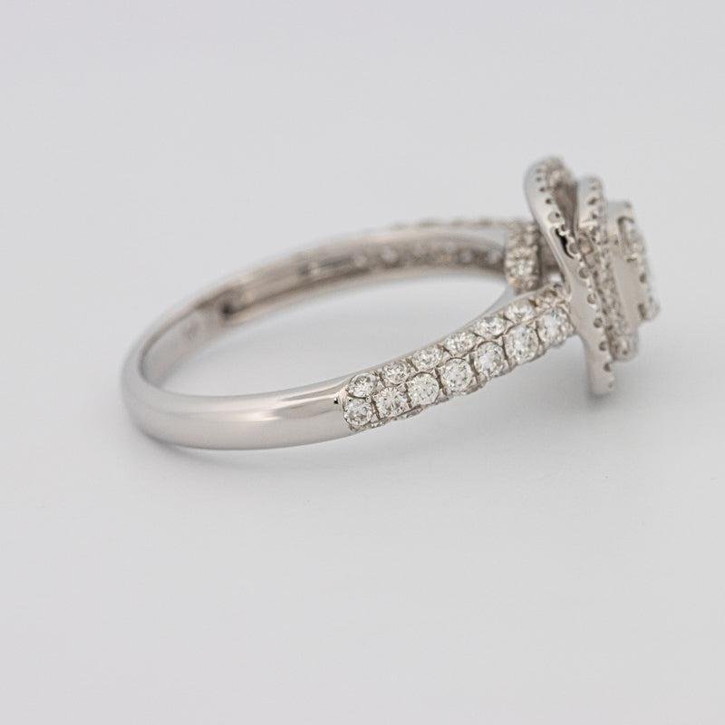 Invisible Square Double Halo Diamond Ring - ZIZOV DIAMONDS