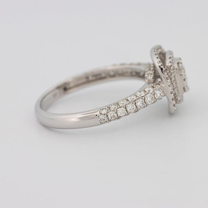 Invisible Square Double Halo Diamond Ring - ZIZOV DIAMONDS