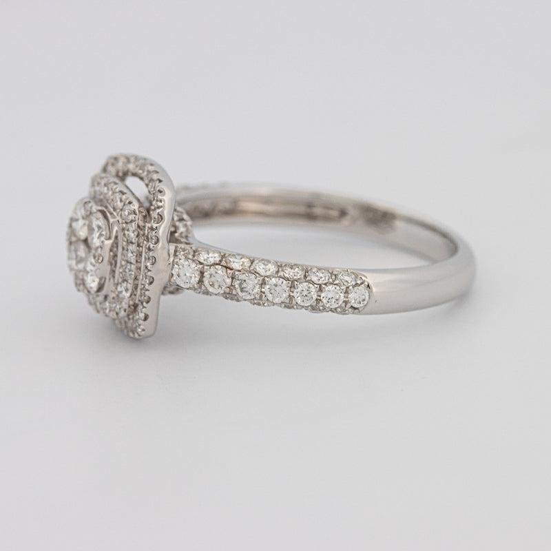 Invisible Square Double Halo Diamond Ring - ZIZOV DIAMONDS
