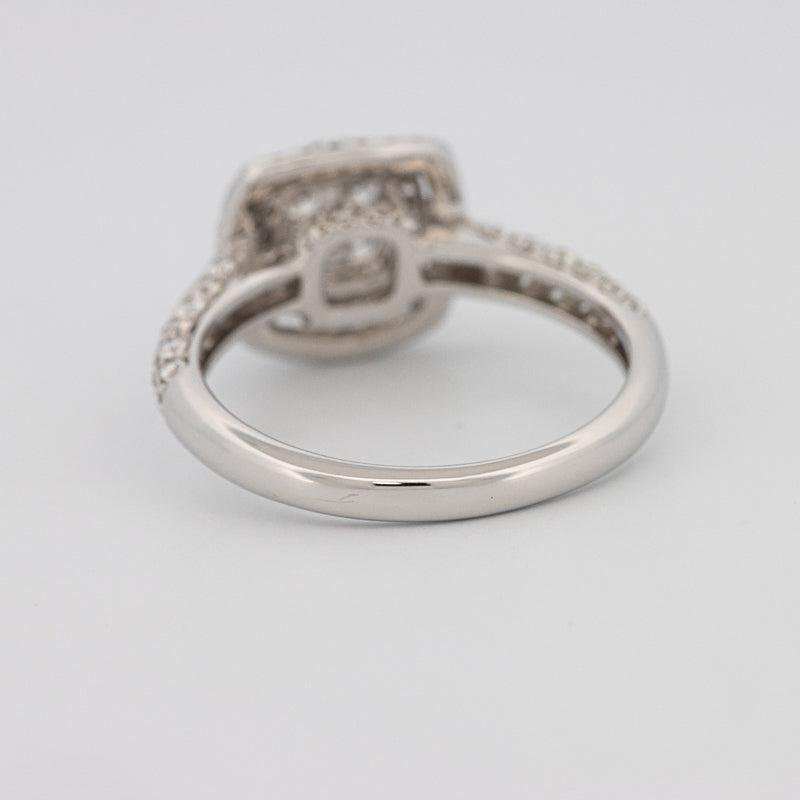 Invisible Square Double Halo Diamond Ring - ZIZOV DIAMONDS