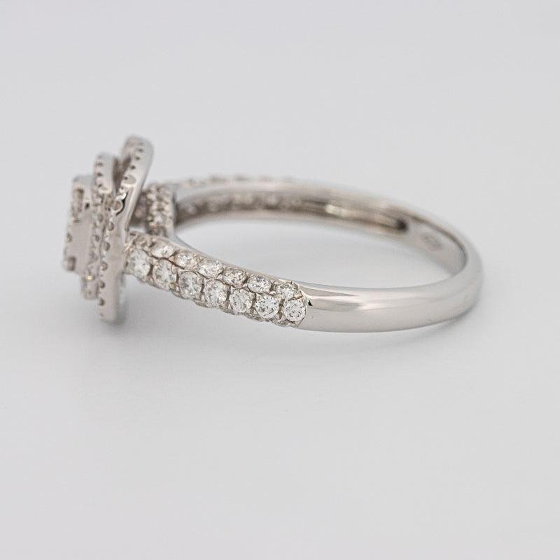 Invisible Square Double Halo Diamond Ring - ZIZOV DIAMONDS