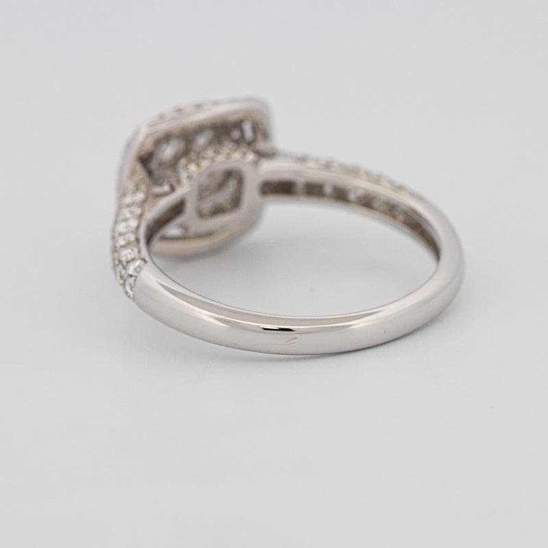 Invisible Square Double Halo Diamond Ring - ZIZOV DIAMONDS