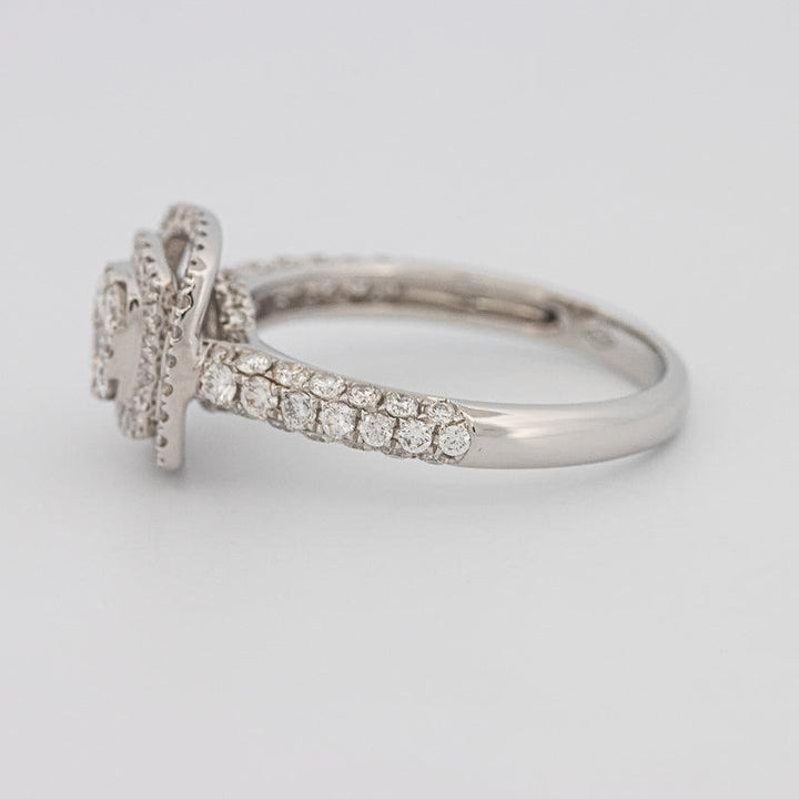 Invisible Square Double Halo Diamond Ring - ZIZOV DIAMONDS