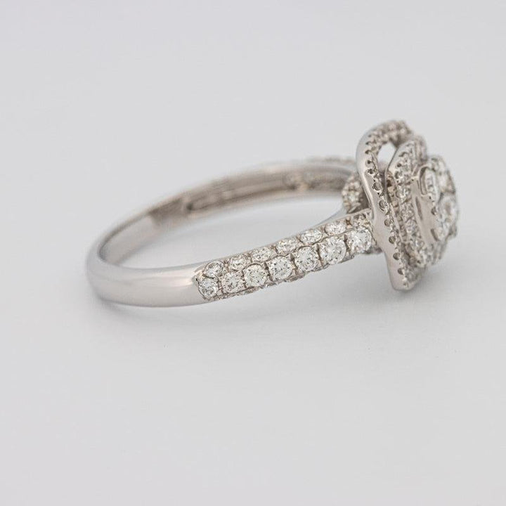 Invisible Square Double Halo Diamond Ring - ZIZOV DIAMONDS