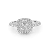 Invisible Square Double Halo Diamond Ring - ZIZOV DIAMONDS