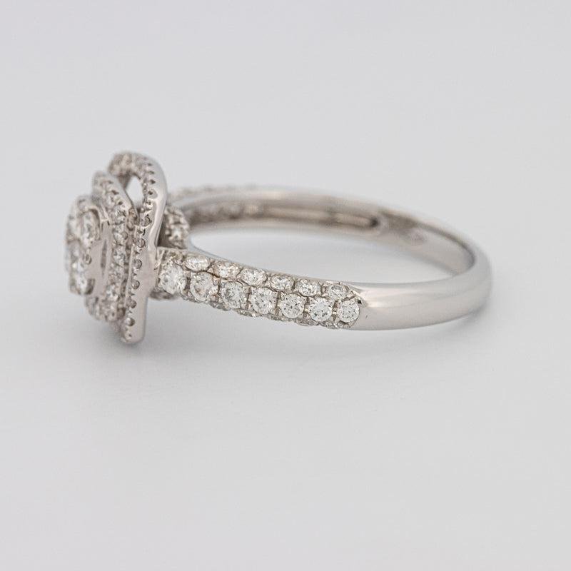 Invisible Square Double Halo Diamond Ring - ZIZOV DIAMONDS