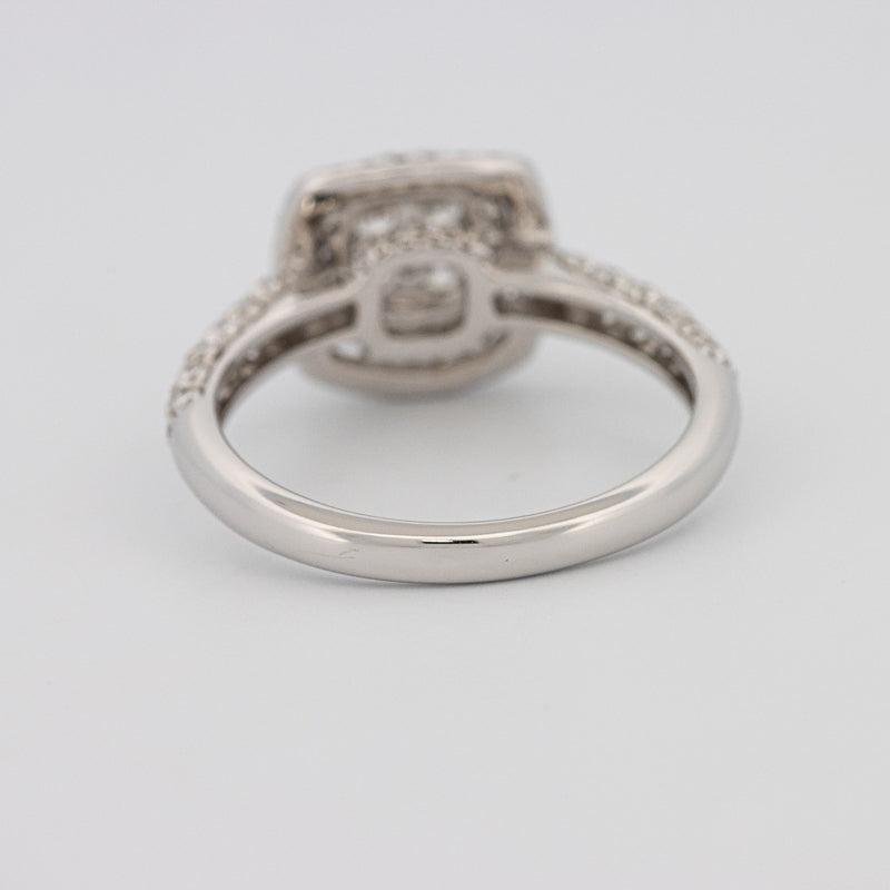 Invisible Square Double Halo Diamond Ring - ZIZOV DIAMONDS