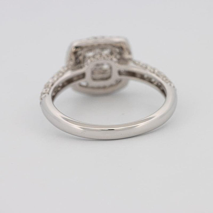 Invisible Square Double Halo Diamond Ring - ZIZOV DIAMONDS