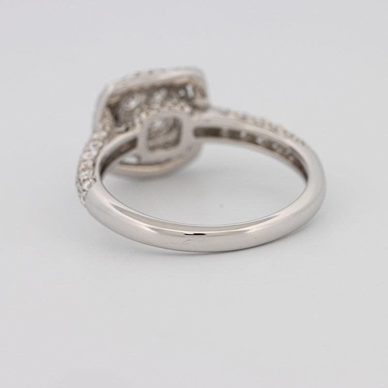 Invisible Square Double Halo Diamond Ring - ZIZOV DIAMONDS