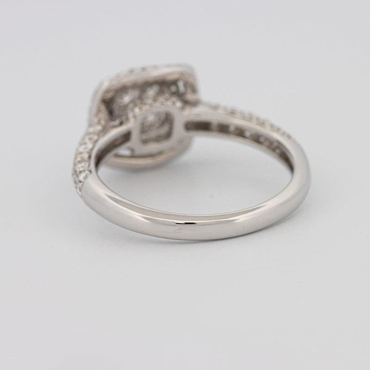 Invisible Square Double Halo Diamond Ring - ZIZOV DIAMONDS