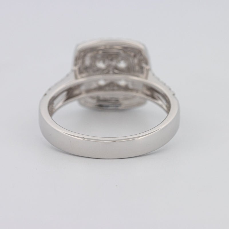 Invisible Square Double Halo Ring - ZIZOV DIAMONDS