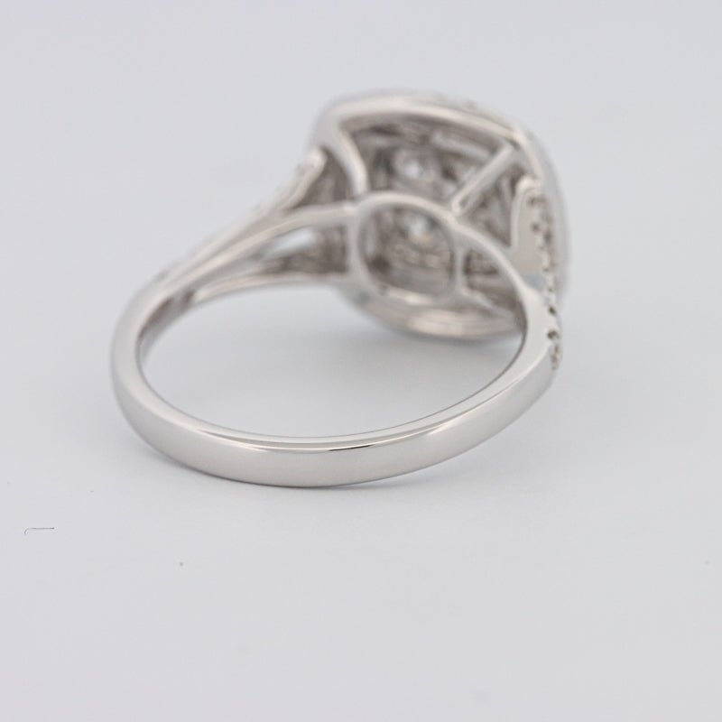 Invisible Square Double Halo Ring - ZIZOV DIAMONDS