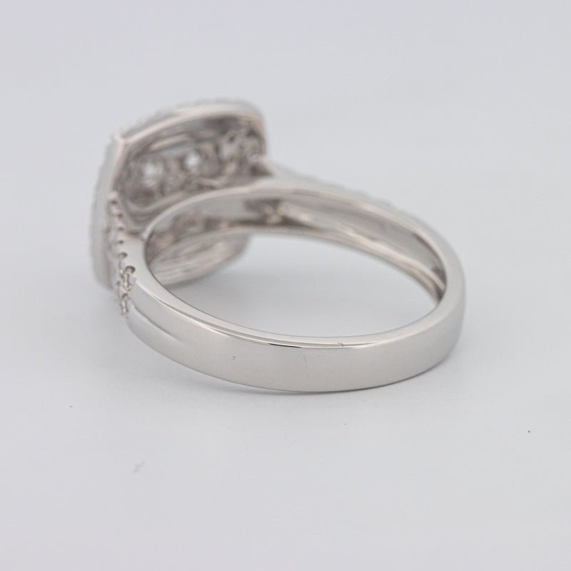 Invisible Square Double Halo Ring - ZIZOV DIAMONDS