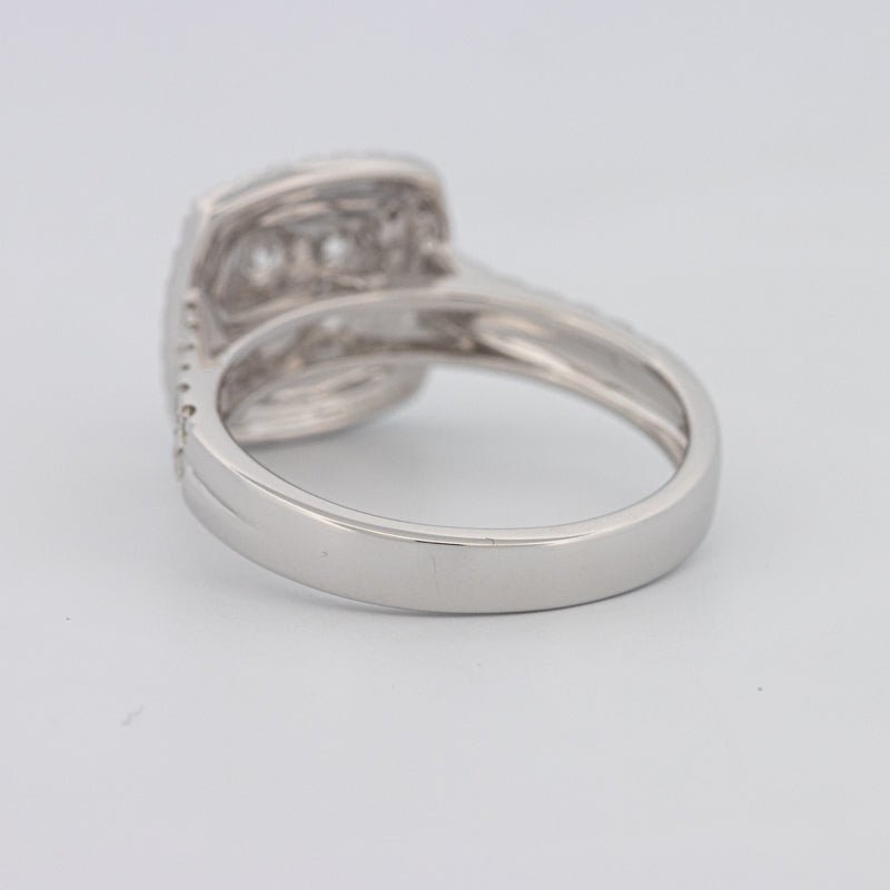 Invisible Square Double Halo Ring - ZIZOV DIAMONDS