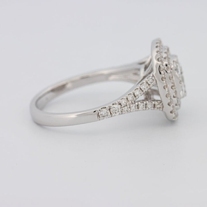 Invisible Square Double Halo Ring - ZIZOV DIAMONDS