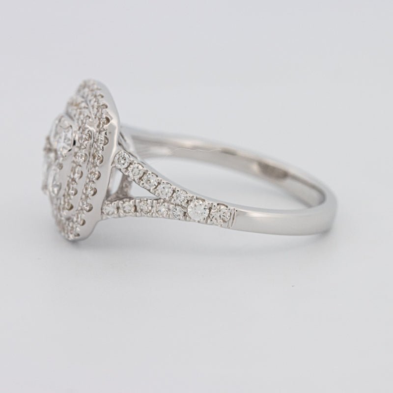 Invisible Square Double Halo Ring - ZIZOV DIAMONDS