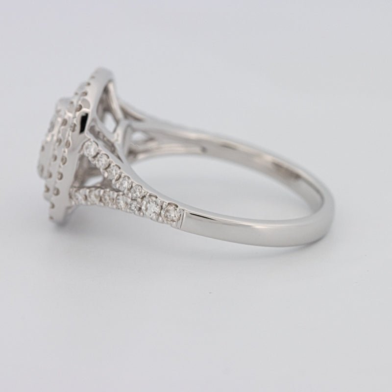 Invisible Square Double Halo Ring - ZIZOV DIAMONDS