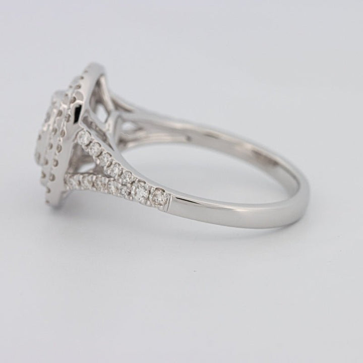 Invisible Square Double Halo Ring - ZIZOV DIAMONDS