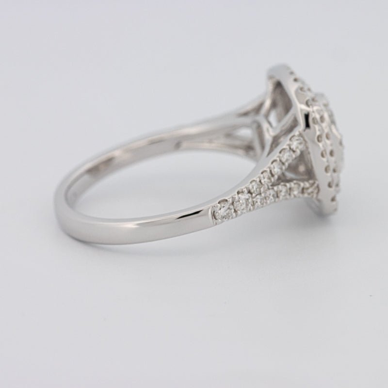 Invisible Square Double Halo Ring - ZIZOV DIAMONDS