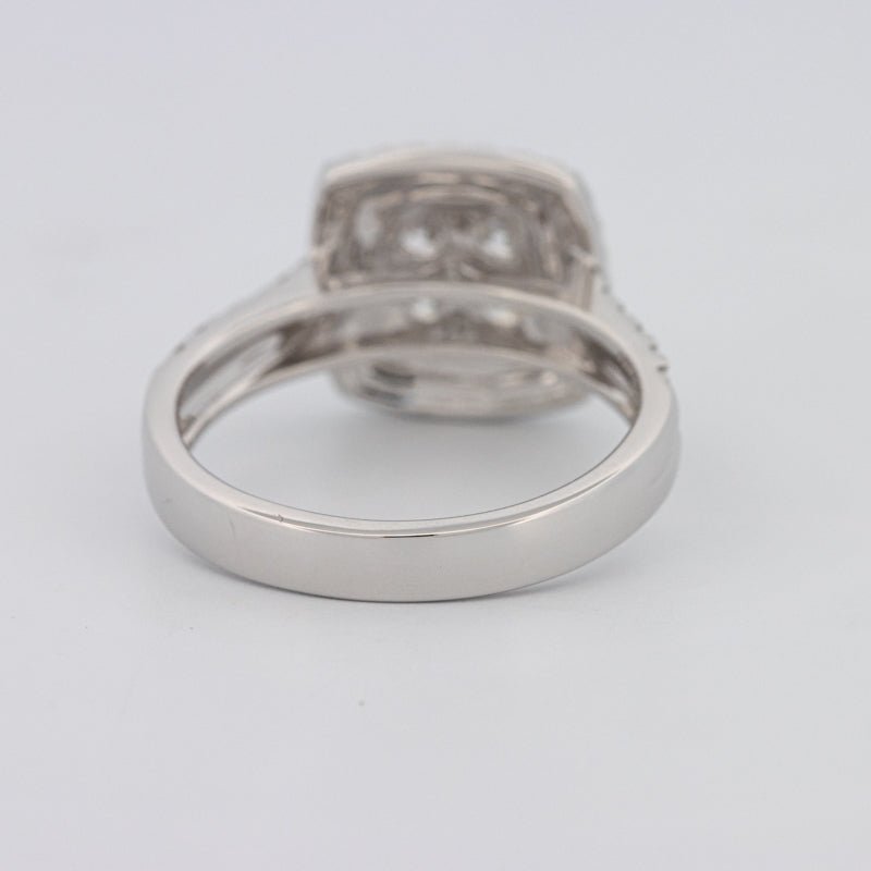 Invisible Square Double Halo Ring - ZIZOV DIAMONDS