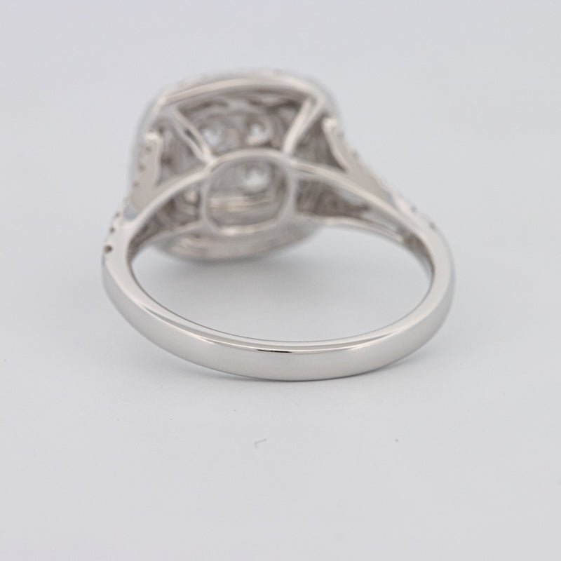 Invisible Square Double Halo Ring - ZIZOV DIAMONDS