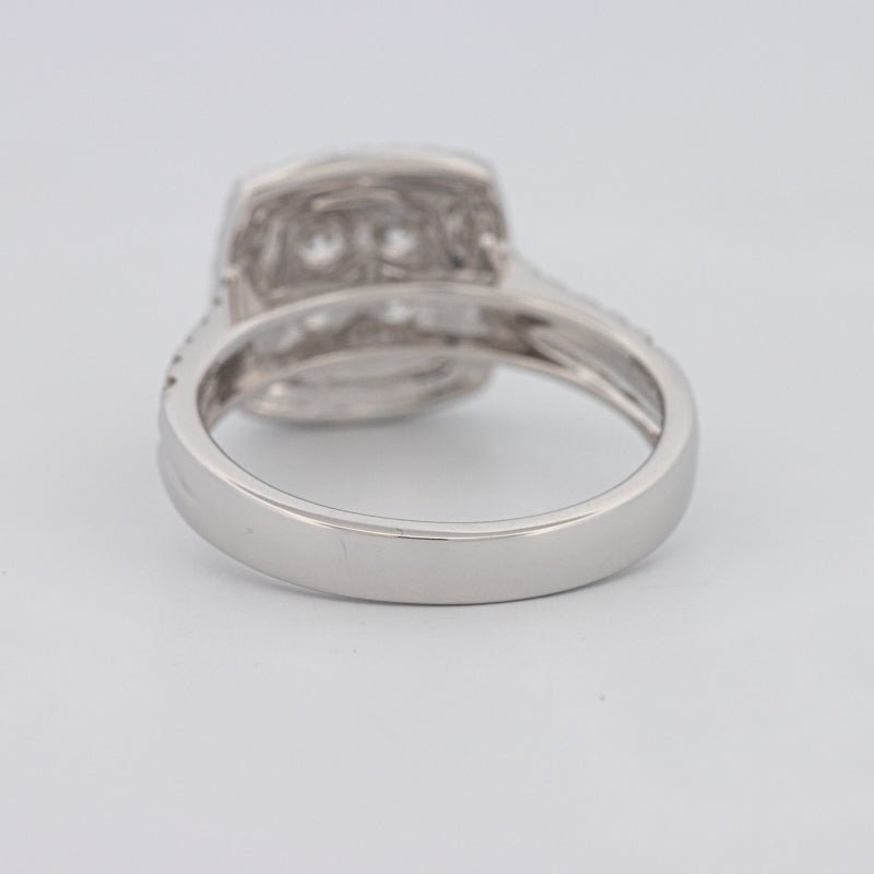 Invisible Square Double Halo Ring - ZIZOV DIAMONDS