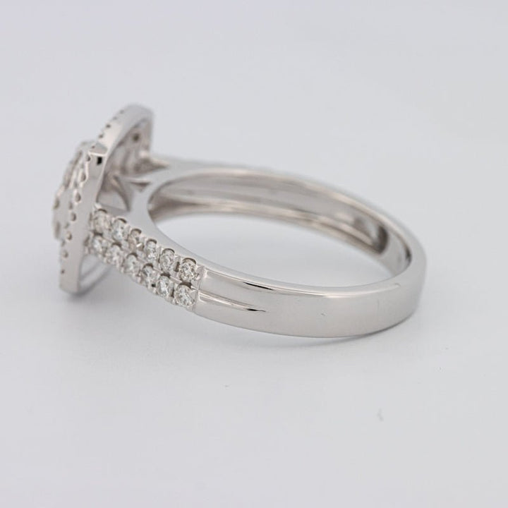 Invisible Square Double Halo Ring - ZIZOV DIAMONDS