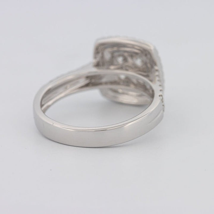 Invisible Square Double Halo Ring - ZIZOV DIAMONDS