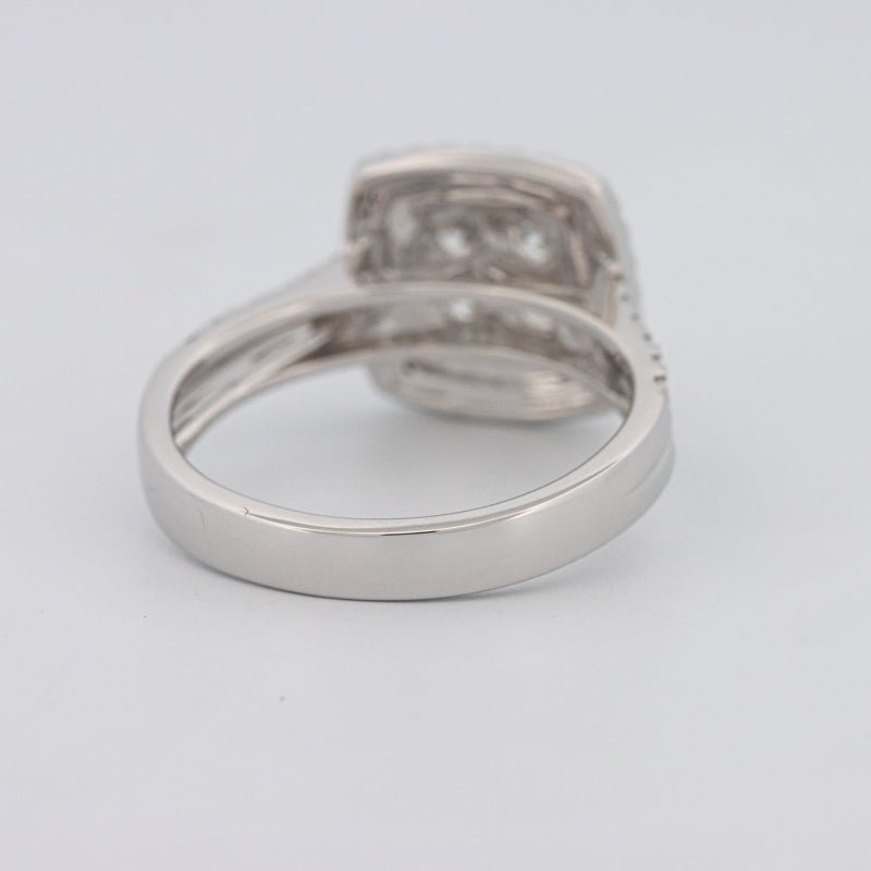 Invisible Square Double Halo Ring - ZIZOV DIAMONDS