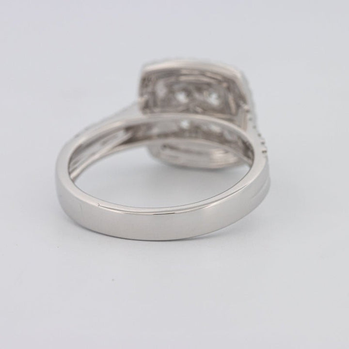 Invisible Square Double Halo Ring - ZIZOV DIAMONDS