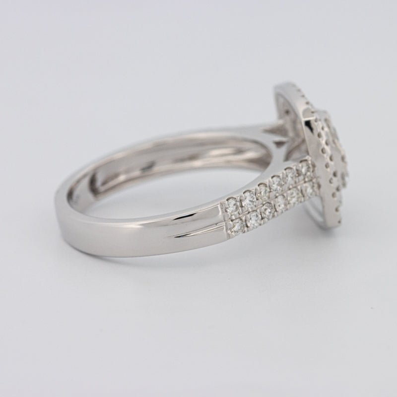 Invisible Square Double Halo Ring - ZIZOV DIAMONDS