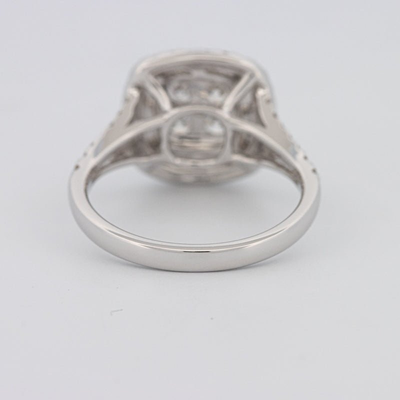 Invisible Square Double Halo Ring - ZIZOV DIAMONDS