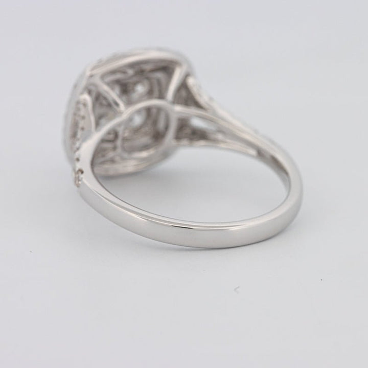 Invisible Square Double Halo Ring - ZIZOV DIAMONDS