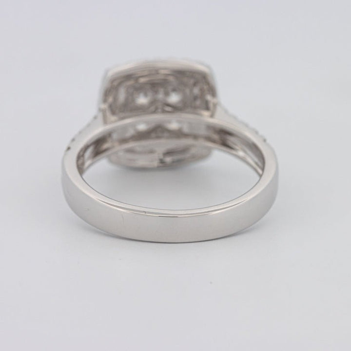 Invisible Square Double Halo Ring - ZIZOV DIAMONDS