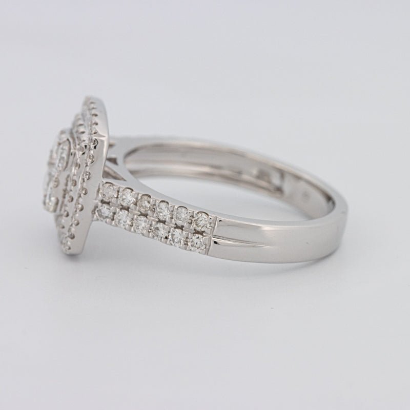 Invisible Square Double Halo Ring - ZIZOV DIAMONDS