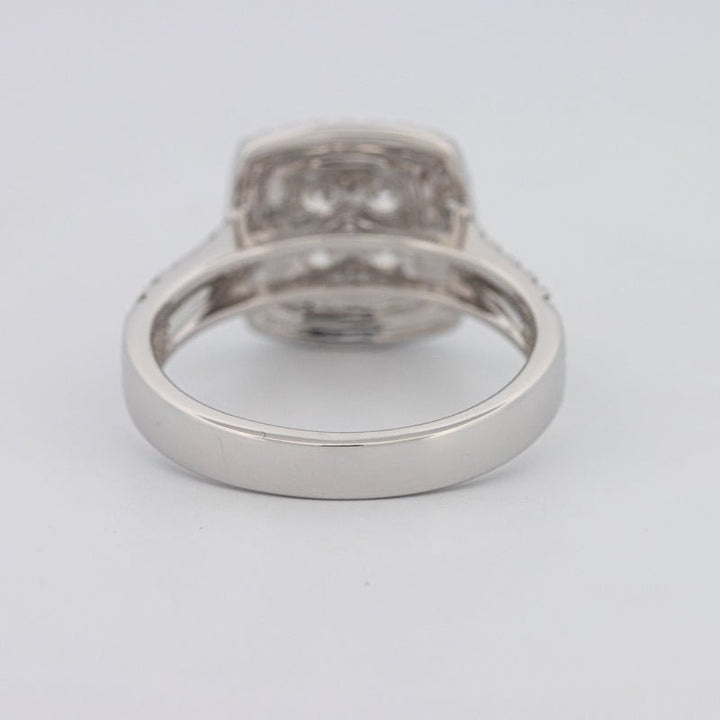 Invisible Square Double Halo Ring - ZIZOV DIAMONDS