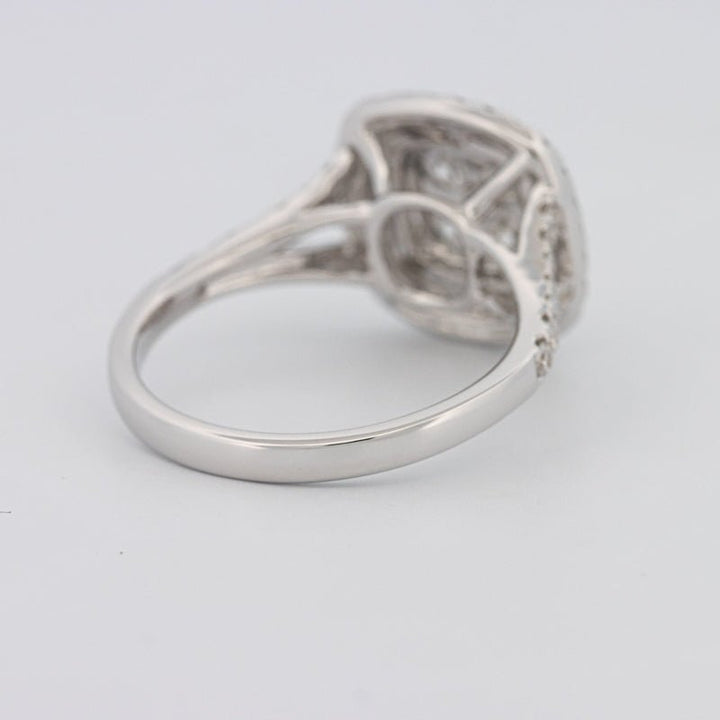 Invisible Square Double Halo Ring - ZIZOV DIAMONDS